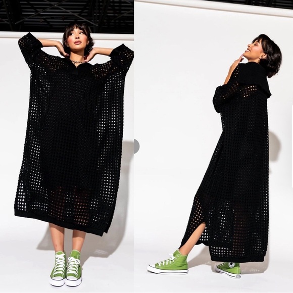Dressed in LALA Dresses & Skirts - Dressed in LALA Be Bold Crochet Maxi Dress Oversized S/M